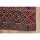1970s Vintage Turkish Oushak Handmade Wool Cotton Pink Runner Rug 103x171