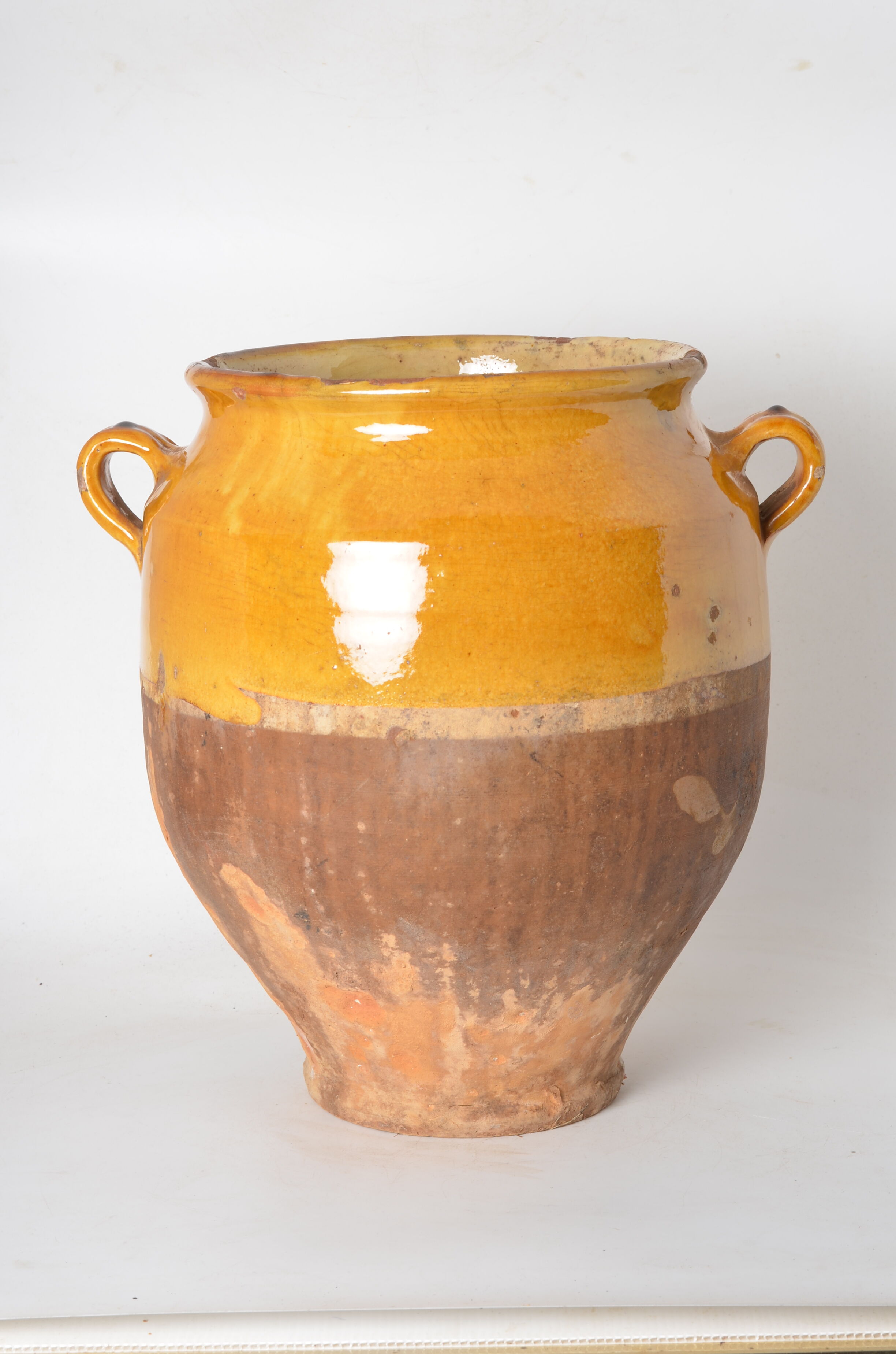 Yellow glazed jar