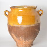Pot vernissé jaune