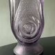 Art Deco vase Brockwitz-Germany in violet glass, signed.