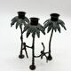 Chandelier "singe" en bronze patiné, 1970s