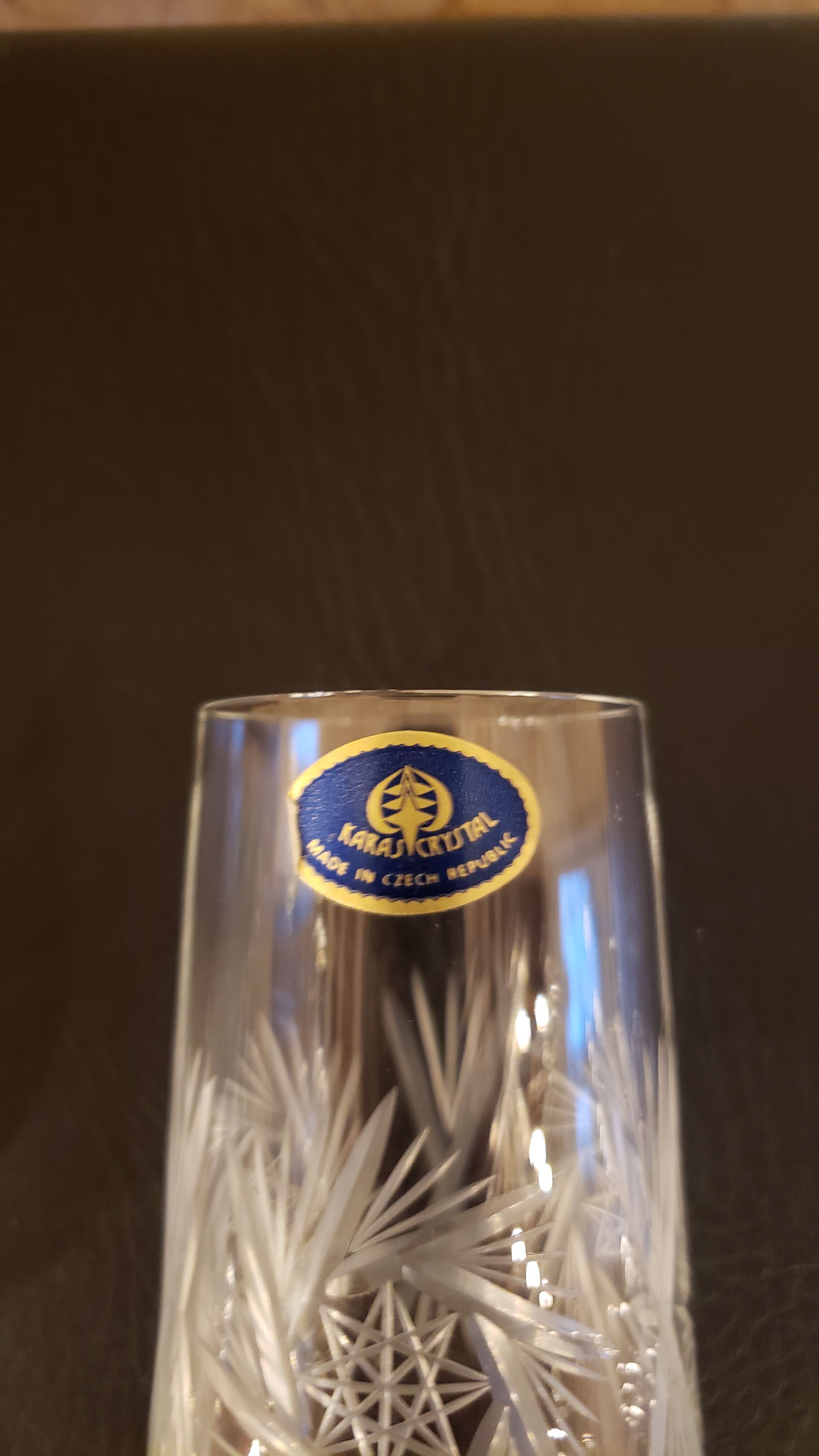 2 Karas Crystal champagne flutes