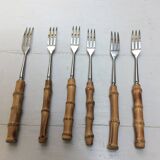 6 bamboo forks