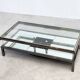Rare Maison Jansen (attr.) sliding coffee table with bottle holder