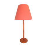 Varnished pine lamp Scandinavian style / vintage 60s-70s