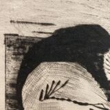 Intaglio print "The Cat"