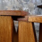Set of 3 nesting tables by Guillerme and Chambron, France, 1960s