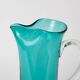 1960s Portuguese Turquoise Glass Jug