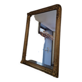 golden fireplace mirror
