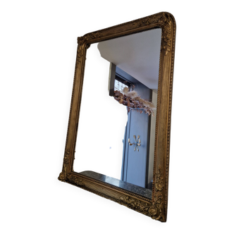 golden fireplace mirror