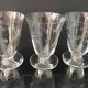 6 wine glasses carved with lily of the valley sprigs