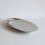 Modernist serving dish or tray by Lino Sabattini for Zani & Zani, Italy 1970s.