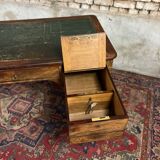Flat mahogany desk Louis Philippe XIX century