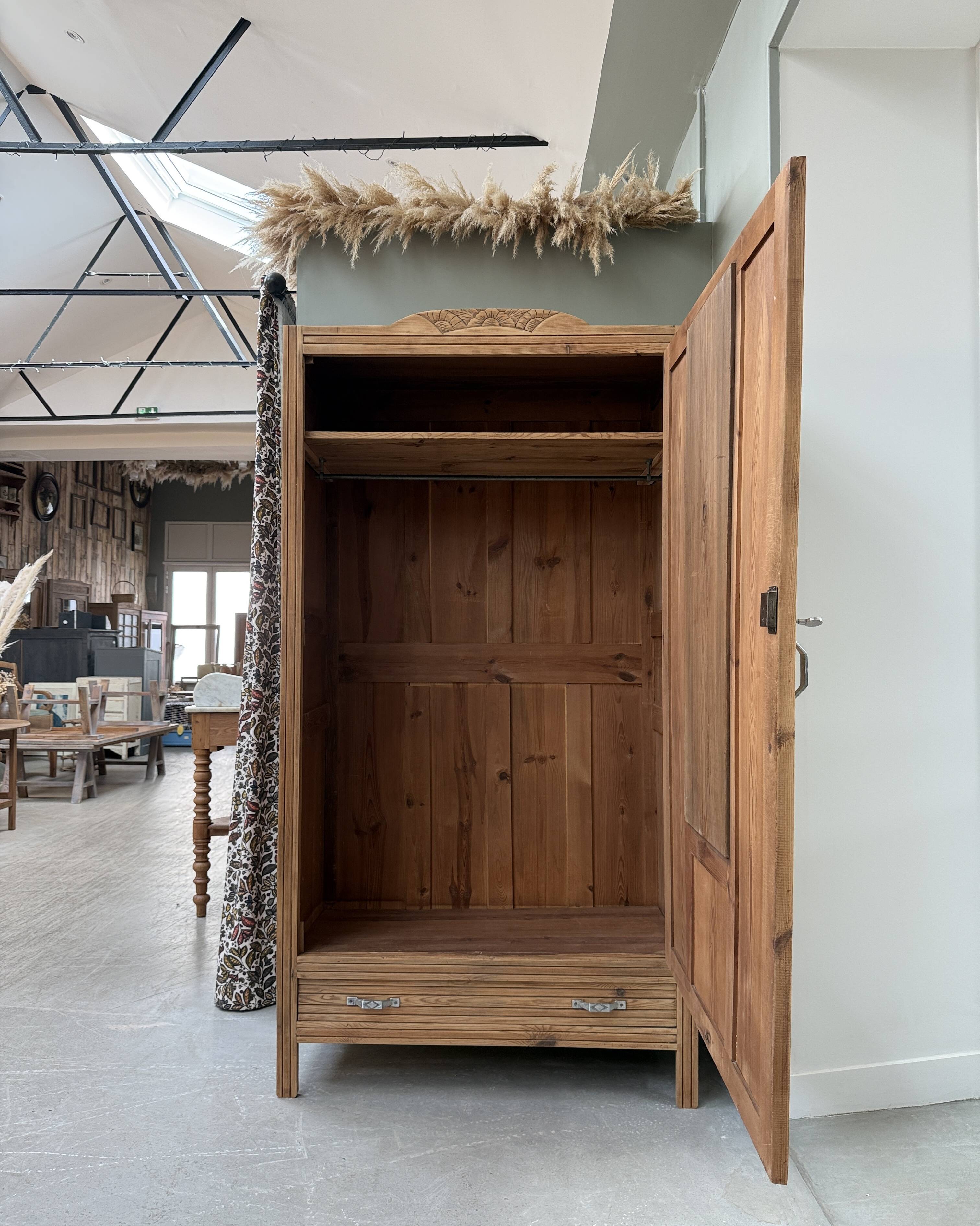 Large Art Deco wardrobe (renovated)