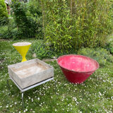 Set of 3 planters in fiber cement Willy Guhl