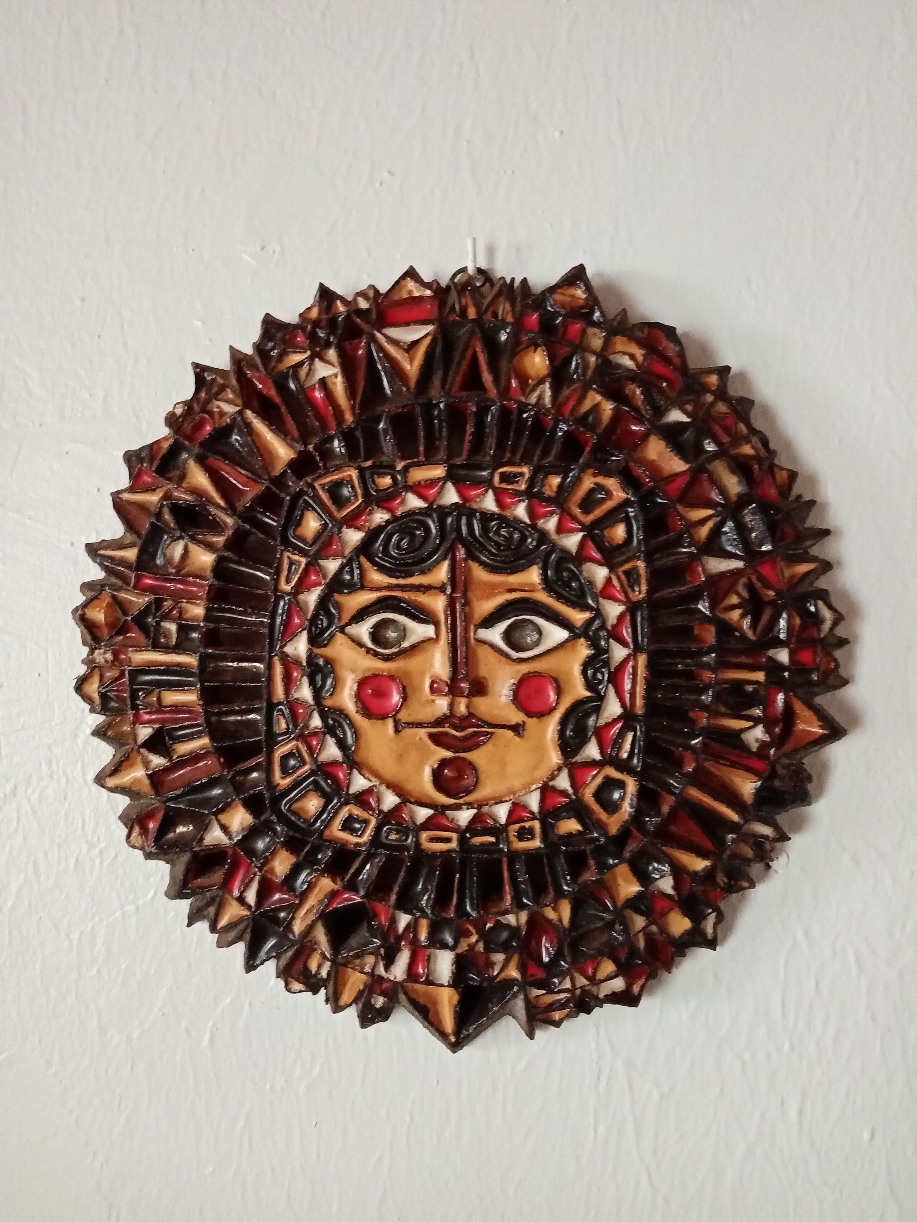 Ceramic sun by Roland Zobel Les Cyclades Anduze