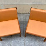 Pair of Baumann low chairs