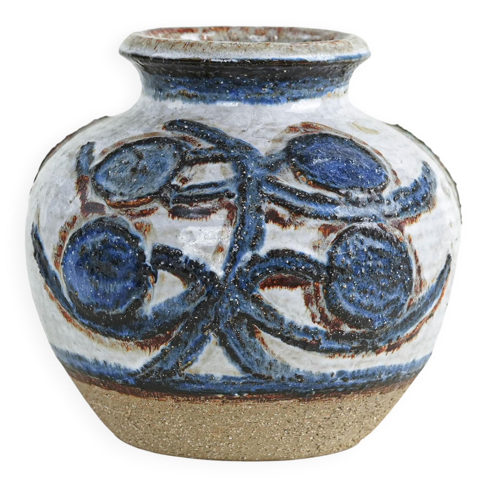 Ceramic vase, Danish design, 1960s, manufactured by Søholm