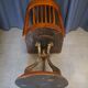 American chair in walnut and cast iron