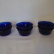 6 duralex cobalt blue glass ramekins