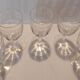 5 Blown Crystal Glasses