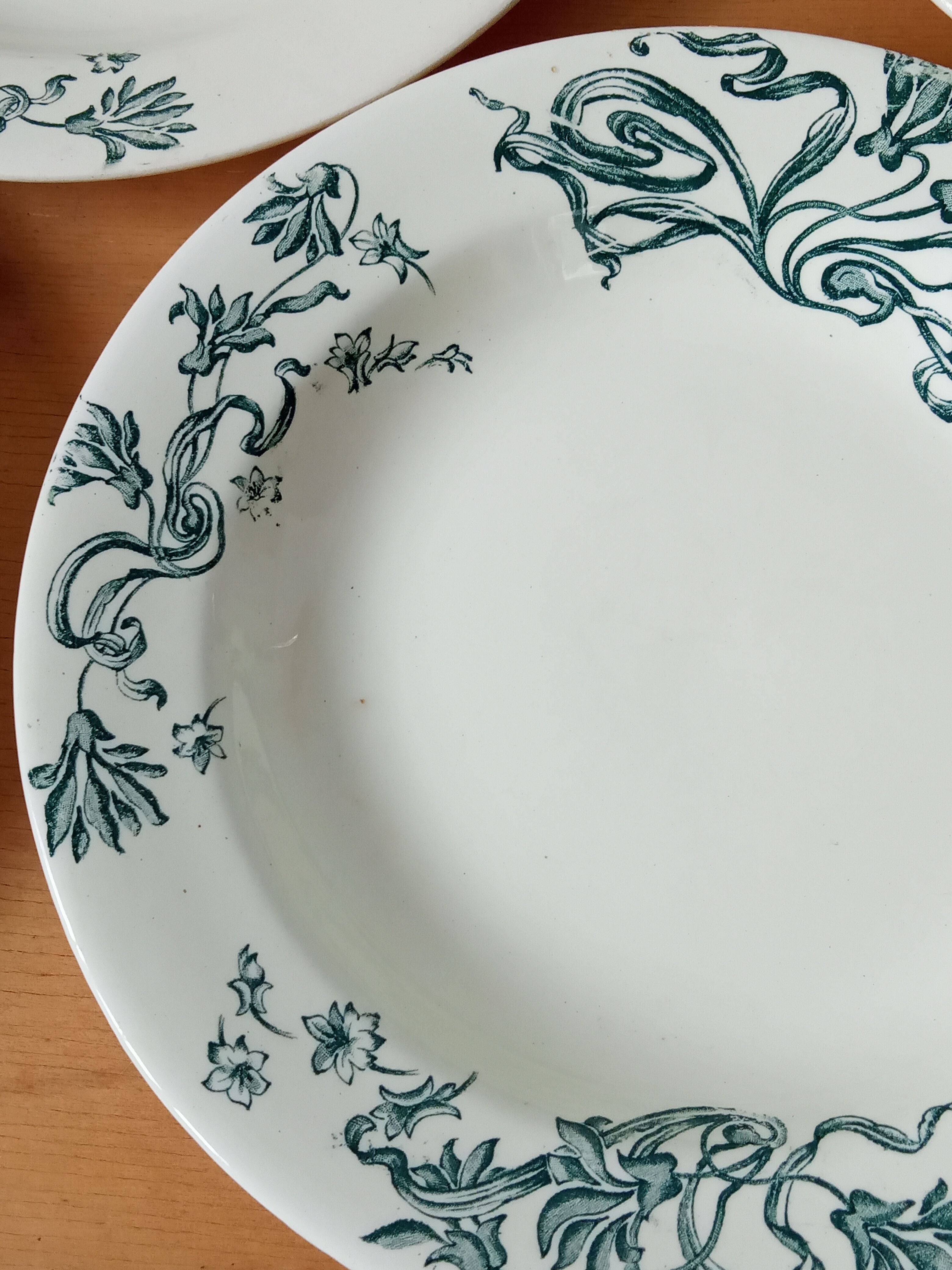 Lot de 7 assiettes creuses Salins en terre de fer