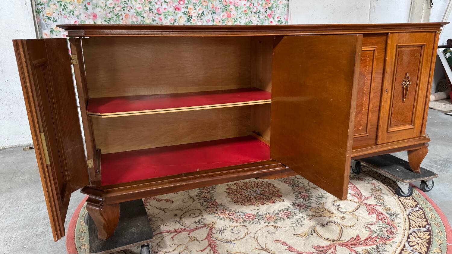 Mahogany and burl enfilade 1950/60