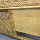 Mid-century italian bamboo, rattan and teak desk, 1960s