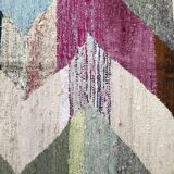 Moroccan Berber carpet Kilim Boucherouite 2, 03x1, 02m