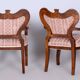 Biedermeier Oak Seating Set in Walnut, Austria, 1840s, Set of 5