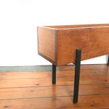 Planter in wood and metal style Meurop