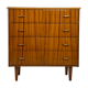 Commode années 60 en bois et laiton