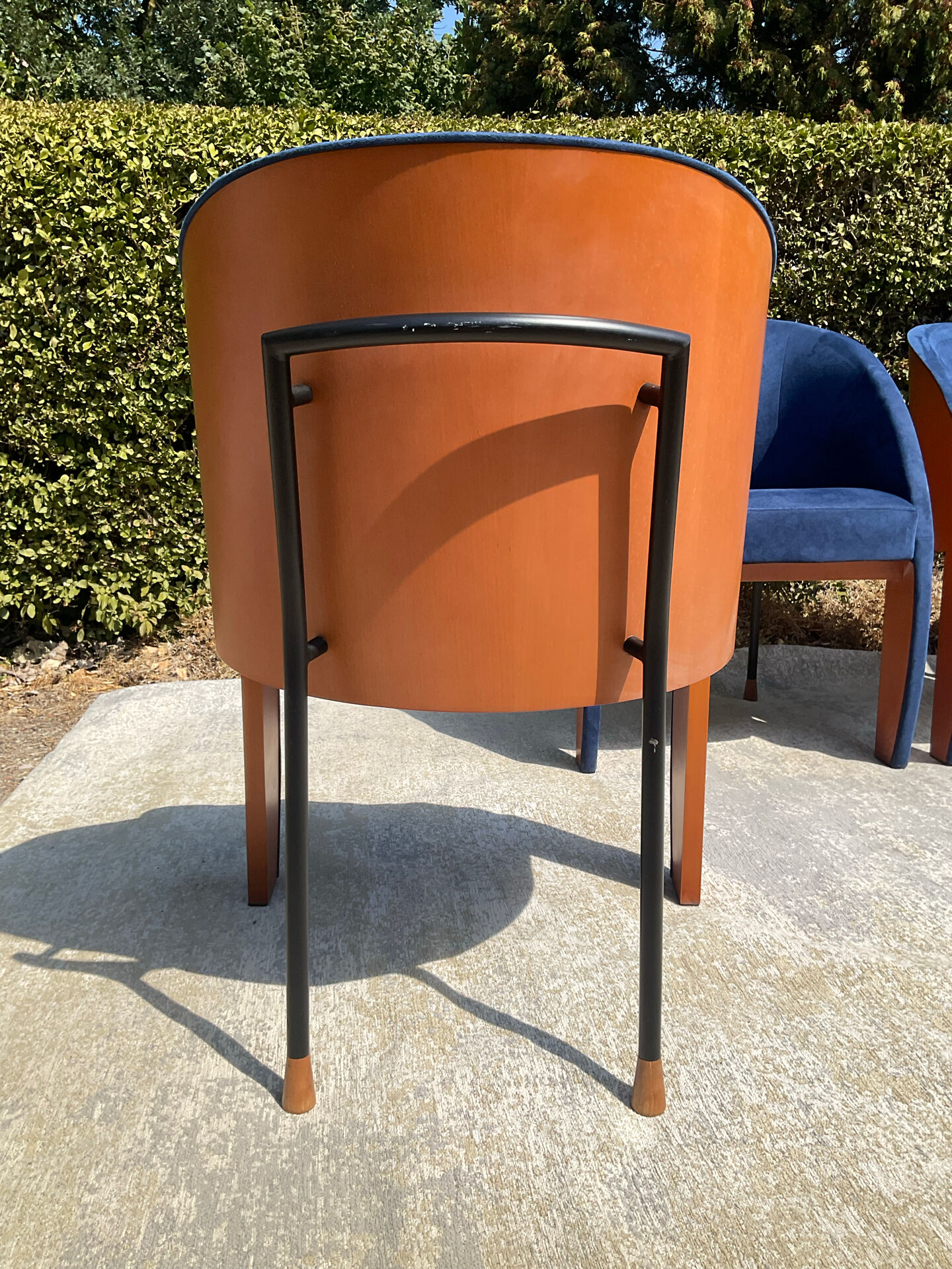 Set of 4 Postmodern Ligne Roset armchairs from the 1980s.