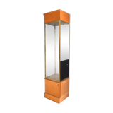 Brass and wood store window