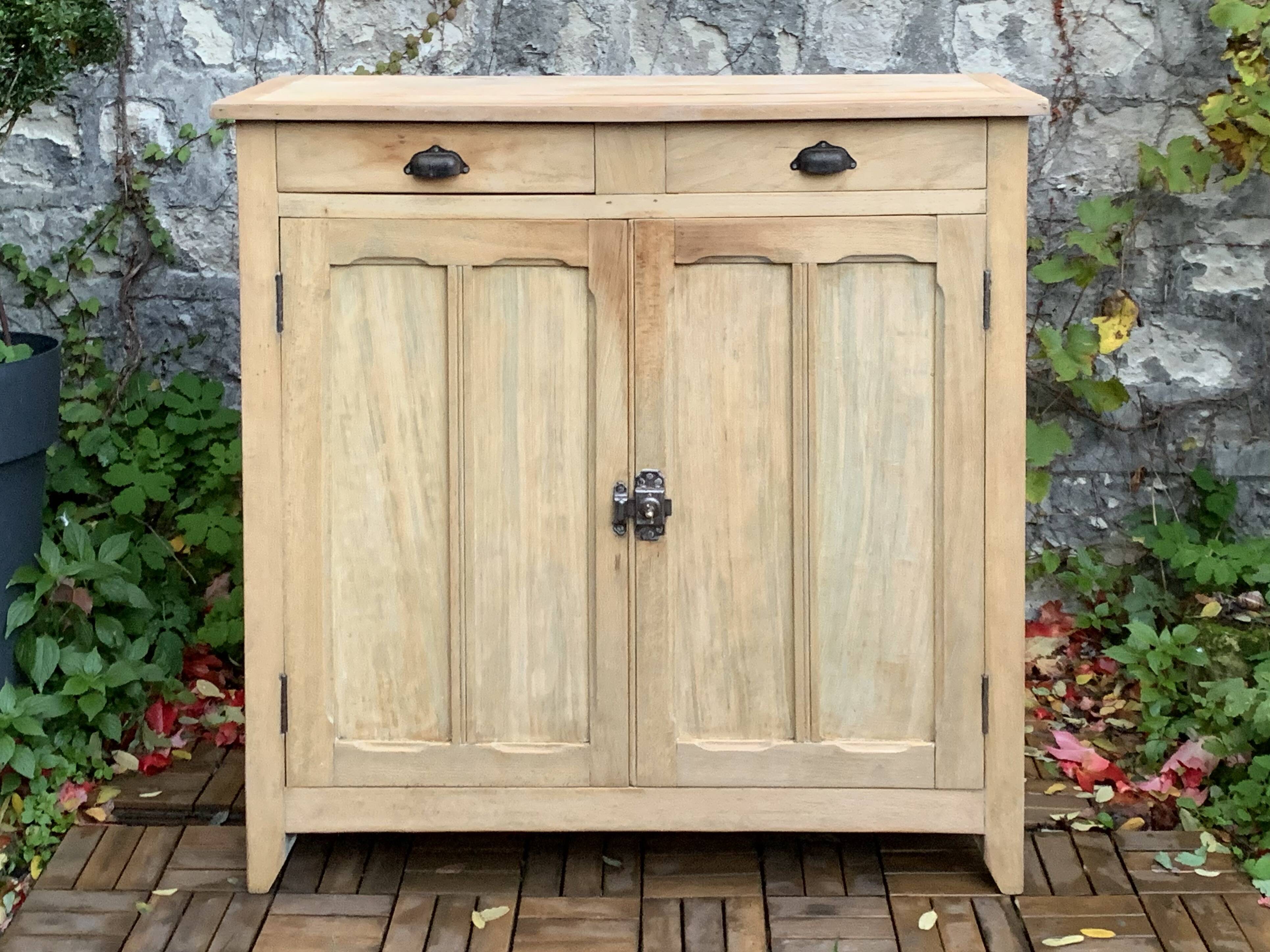 Buffet parisien ancien bois brut