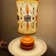 Lampe design Space age vintage années 70 original verre orange
