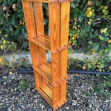 Brutalist pine shelf