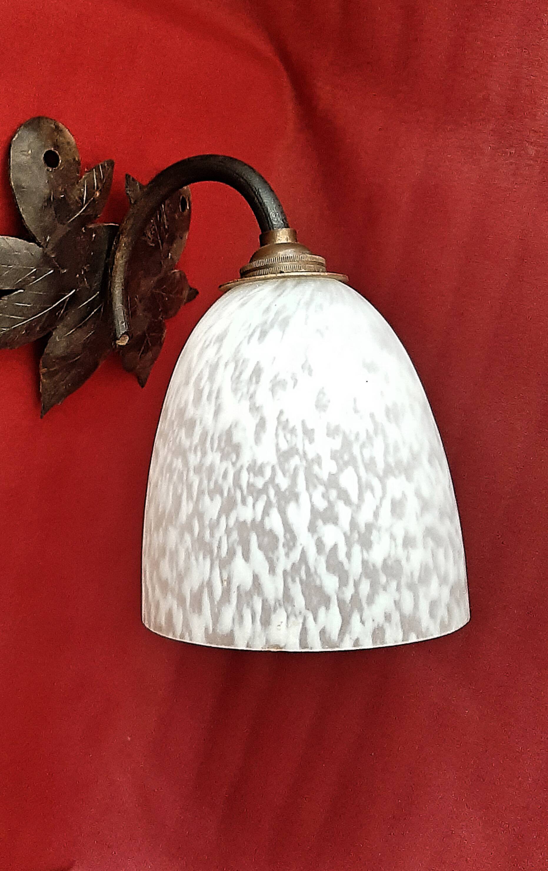 Pair of art nouveau wall lamps