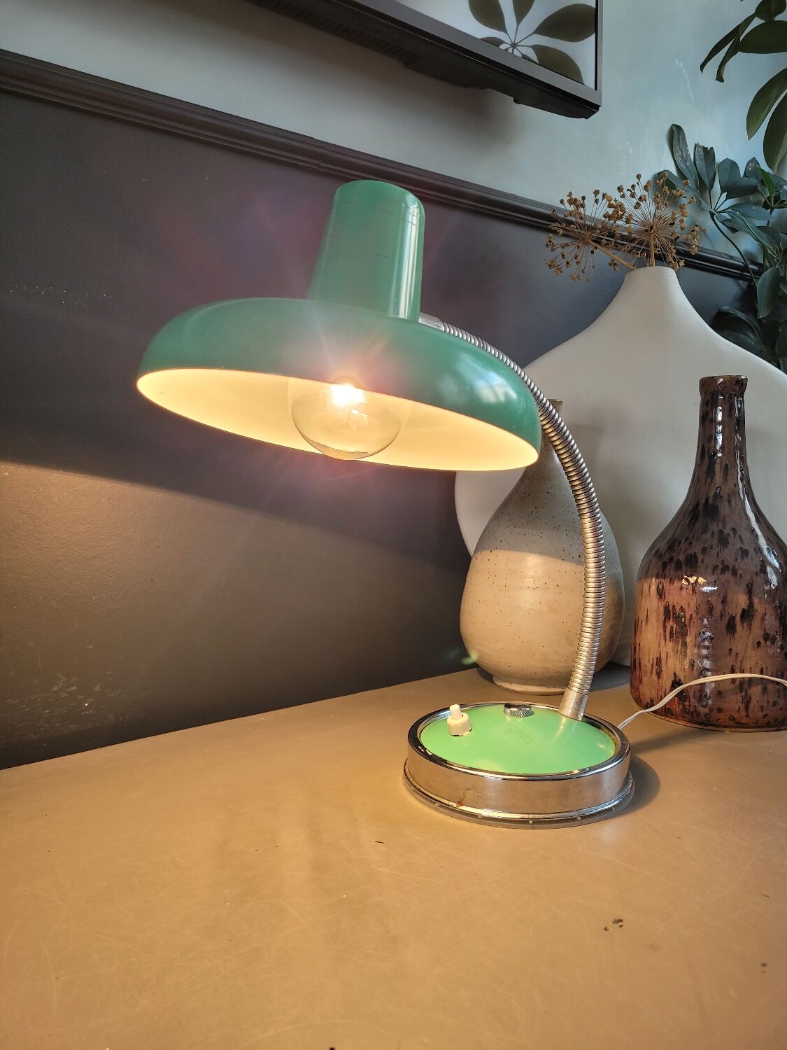 Vintage adjustable desk lamp
