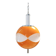 Space Age Orange and White Opaline Glass Pendant, Italy