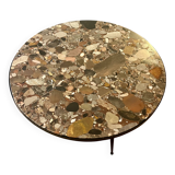 Pink marble coffee table