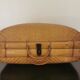 Vintage wicker suitcase