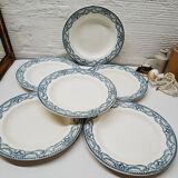 Set of 6 hollow plates Terre de Fer