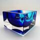 1970s Square Ashtray or Catch-all in Murano Glass by Flavio Poli.