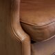 1970s patinated leather Scandinavian lounge chair