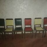 Art deco style dining room table and 6 chairs