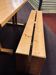 Bench and table set Charlotte Perriand model "les Arcs"