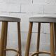 Standing table and 4 high stools Baumann 1990