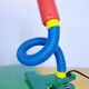 Lampe pince flexible multicolore postmoderne 1980