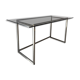 Bureau en métal et verre fumé, années 70